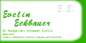evelin eckbauer business card